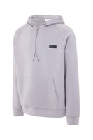 هودي أوفرسايز برباط للجنسين - رمادي