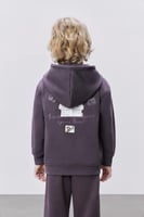 Hoodie Ash Purple Kids