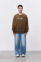 سويتر بني رجالي