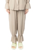 بنطلون نسائي بخصر مرتفع وأرجل عريضة، مع أربطة مطاط...