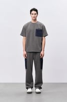 تيشرت رمادي للجنسين