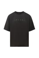 تيشيرت أوفرسايز بشعار SELENE للجنسين - رمادي غامق