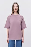 تيشيرت إنترلوك بنفسجي للجنسين