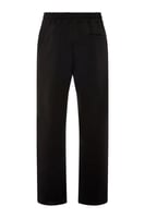 بنطلون جيرسيه مرن أوفرسايز للجنسين - أسود