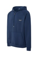 هودي أوفرسايز برباط للجنسين - أزرق داكن