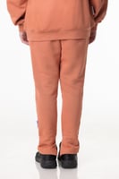 بنطلون بفتحة صغيرة من الأسفل للأطفال وردي داكن