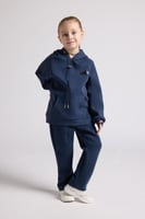 بنطلون كاجوال أوفرسايز للأطفال للجنسين - أزرق داكن