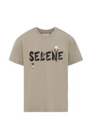 تيشيرت بقصة عادية للأطفال بشعار SELENE - زيتي