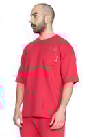 تيشيرت سيلين بعلامة الأعين من الأمام للجنسين (احمر...