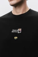 تيشرت أسود رجالي