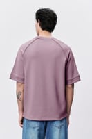 تيشيرت إنترلوك بنفسجي للجنسين