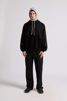 قطعة رأس برباط ورقبة عالية للجنسين رمادي فاتح