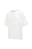 تيشيرت أوفرسايز بجيب تقني وتفاصيل على الأكتاف للجن...