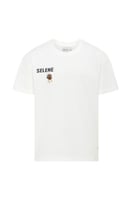 تيشيرت بقصة عادية للأطفال بشعار SELENE وتفصيل دب ج...
