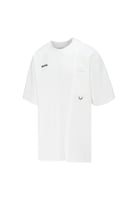 تيشيرت أوفرسايز بجيب وخياطة غير متماثلة للجنسين -...