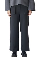 بنطلون بأرجل واسعة للنساء أسود + رمادي غامق