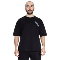 تيشيرت بشعار سيلين من الأمام للجنسين (اسود)