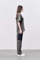 تيشرت رمادي للجنسين