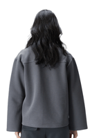 بولو بقصة وأكمام واسعة للنساء رمادي