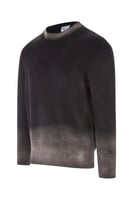 بلوفر Acid Wash للجنسين أسود