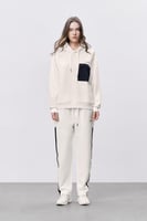 هودي أبيض للجنسين