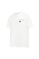 تيشيرت بقصة عادية للجنسين وطباعة الدب المرح - أوف...