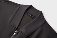 جاكت نسائي إنترلوك رمادي