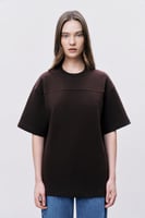 تيشيرت إنترلوك بني للجنسين