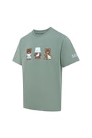 تيشيرت بقصة عادية للجنسين بطباعة ثلاثية دببة كرتون...