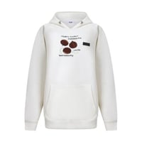 هودي كاجوال أوفرسايز للجنسين بتطريز خاص - أوف وايت