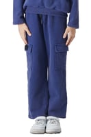 بنطلون Acid Wash Jogger للاطفال أزرق غامق