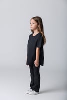 تيشيرت أواي للأطفال بقصة مريحة أسود