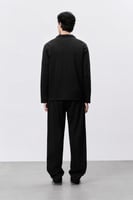 بنطال بيكيه رجالي أسود