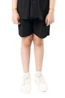 شورت واسع للأطفال للجنسين اسود