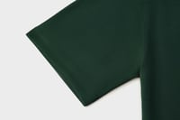 تيشيرت إنترلوك أخضر غامق للجنسين