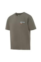 تيشيرت بقصة عادية للأطفال وطباعة الدب المرح - زيتي