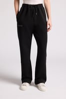 بنطلون جيرسيه مرن أوفرسايز للجنسين - أسود