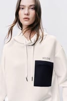 هودي أبيض للجنسين