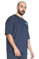 تيشيرت سيلين بعلامة الأعين من الأمام للجنسين (ازرق...