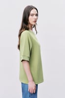 تيشيرت إنترلوك أخضر للجنسين