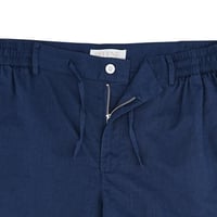 Oasis Comfort – بنطلون لينن واحة الراحة كحلي