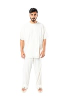 تيشرت واسع للجنسين اوف وايت