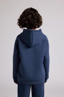 هودي كاجوال أوفرسايز للأطفال للجنسين - أزرق داكن