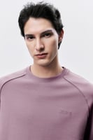 تيشيرت إنترلوك بنفسجي للجنسين