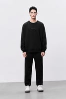 سويتر أسود رجالي