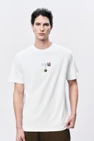 تيشرت أبيض رجالي