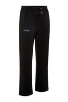 بنطلون جيرسيه مرن أوفرسايز للجنسين - أسود