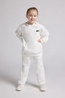 هودي كاجوال أوفرسايز للأطفال للجنسين - أوف وايت