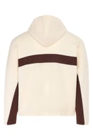 هودي بقصة واسعة وجيوب أمامية للنساء أوف وايت