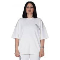 تيشيرت بشعار سيلين من الأمام للجنسين (اوف وايت)